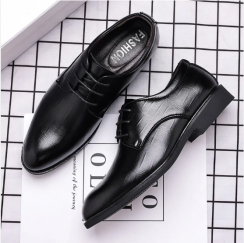 2 Pairs Business Mens Leather Shoes